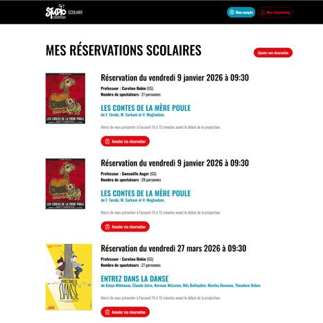 Scolaires Studiocine